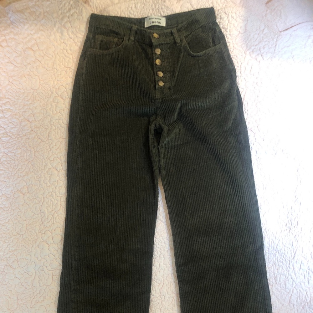 Green Corduroy Pants